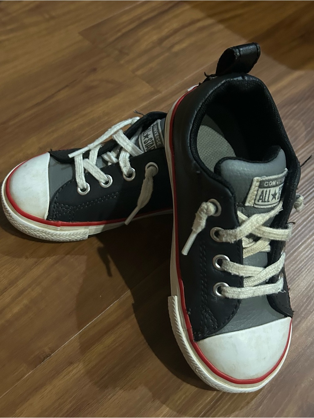 Converse Kids' (toddler) Black & White Low Top Sneakers